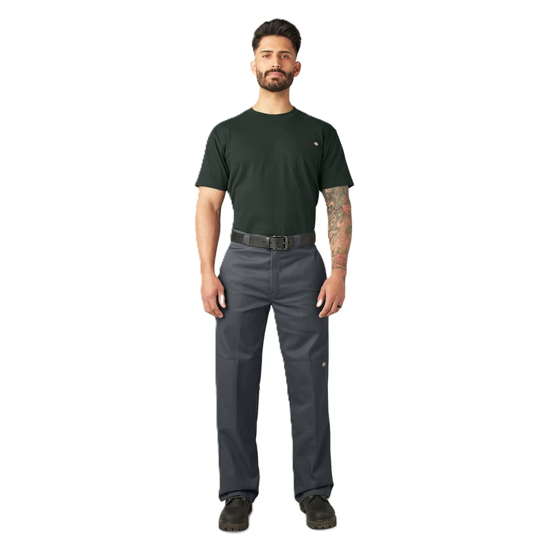 Dickies Men's Loose Fit Double Knee Work Pant, Charcoal V1, 54W x 32L