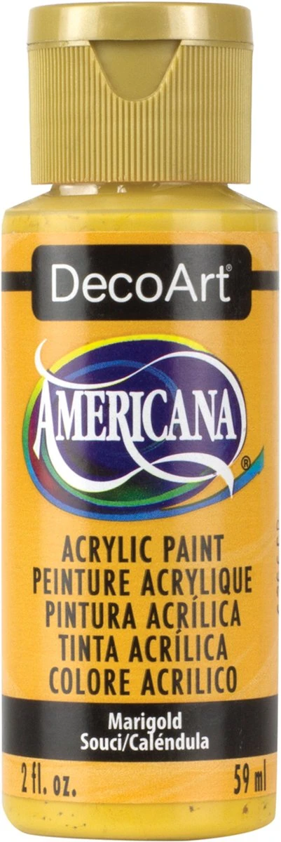 DecoArt Americana Acrylic Multi-Purpose Paint, Marigold