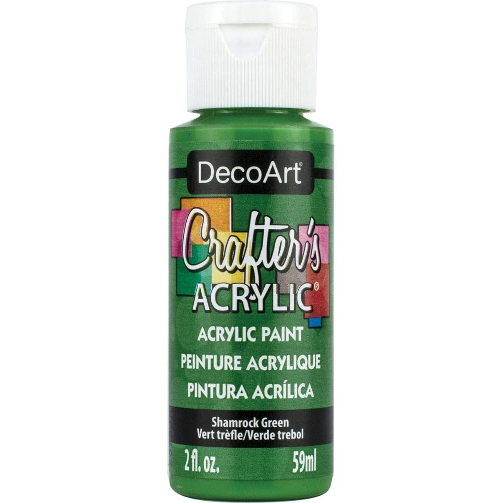 DecoArt 59 ml Crafters Acrylic, Shamrock Green