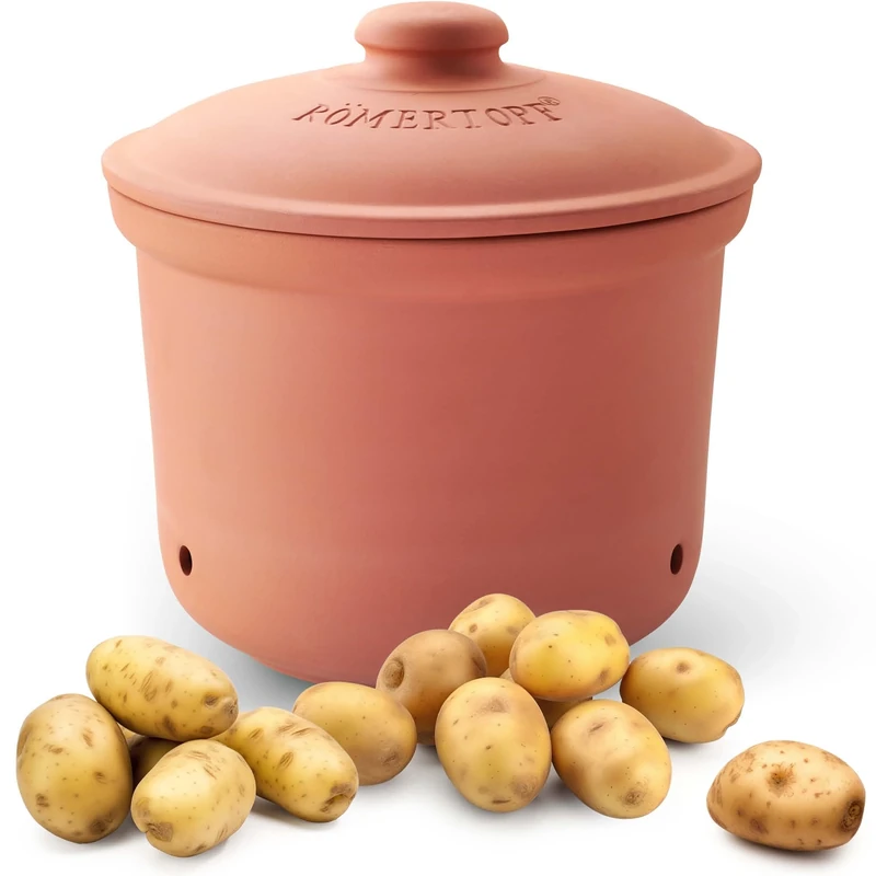 Römertopf Keramik Maxi Plus Potato Pot Natural Clay Diameter 26.0 cm Terracotta