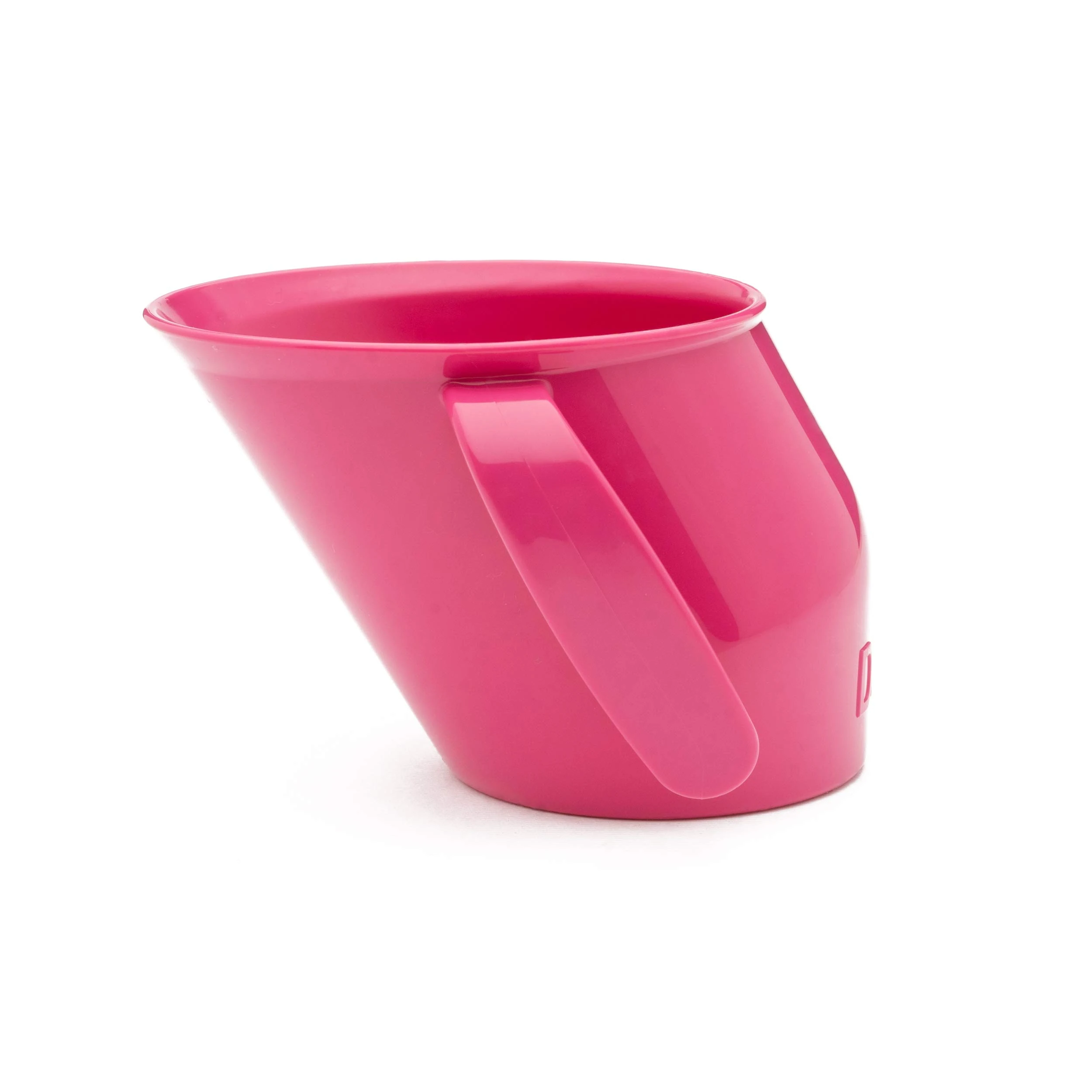 Doidy Cup, Open Cup for Training Baby 6 Months-3 Years, 200ml, Slanted Weaning Cup with Handles for Learning to Drink, BPA Free (Cerise Pink)