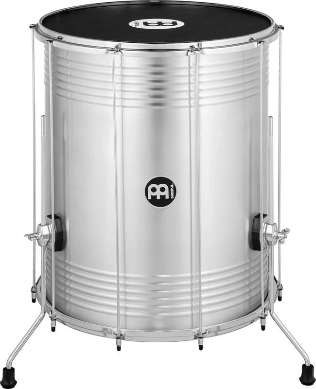 Meinl Percussion Traditional Aluminum Surdo - Large Samba Drum - Height-Adjustable -20-inch Diameter - 24-inch Height - Aluminum, Silver (SU20-L)