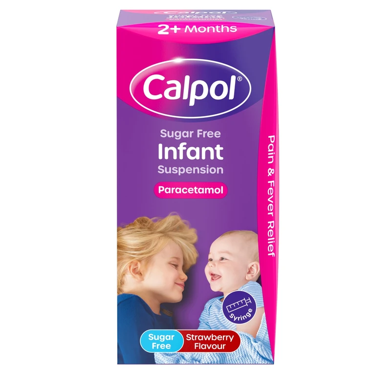 Calpol Infant Sugar-Free Paracetamol Suspension - 100ml - Image 1