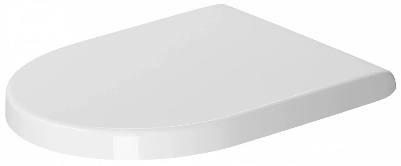 Duravit Toilet seat Starck 3, Urea thermoset Toilet lid, Toilet Cover with Stainless Steel Hinges, White
