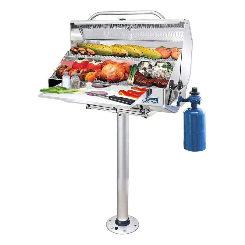Magma Products Mount, Pedestal, (SD) Grill / (SM) Table, Metal, Silver, One Size