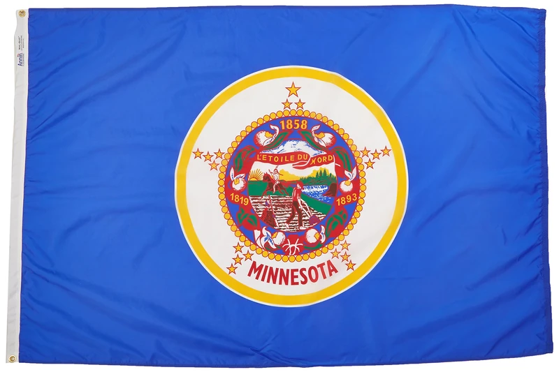Annin Minnesota State Flag 4x6 ft. - Nylon SolarGuard Flag