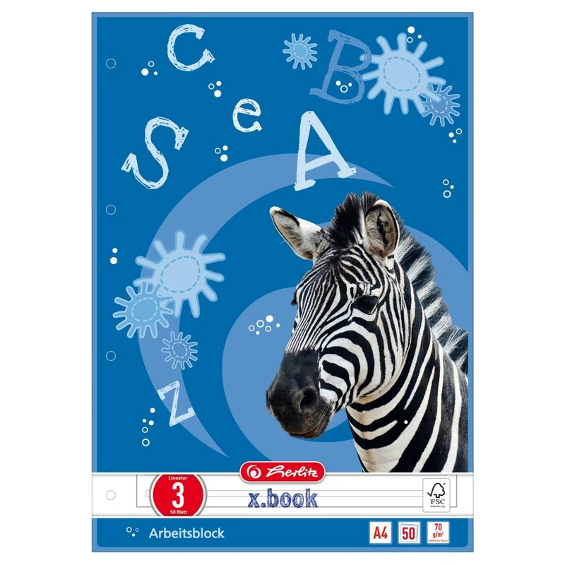 Herlitz x. Book, DIN A4, Lineatur 3 00215038 Work