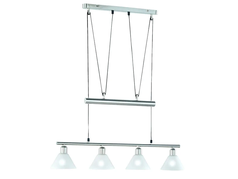 Trio 4 LTE JoJo Pendant Lamp, Nickel Mat