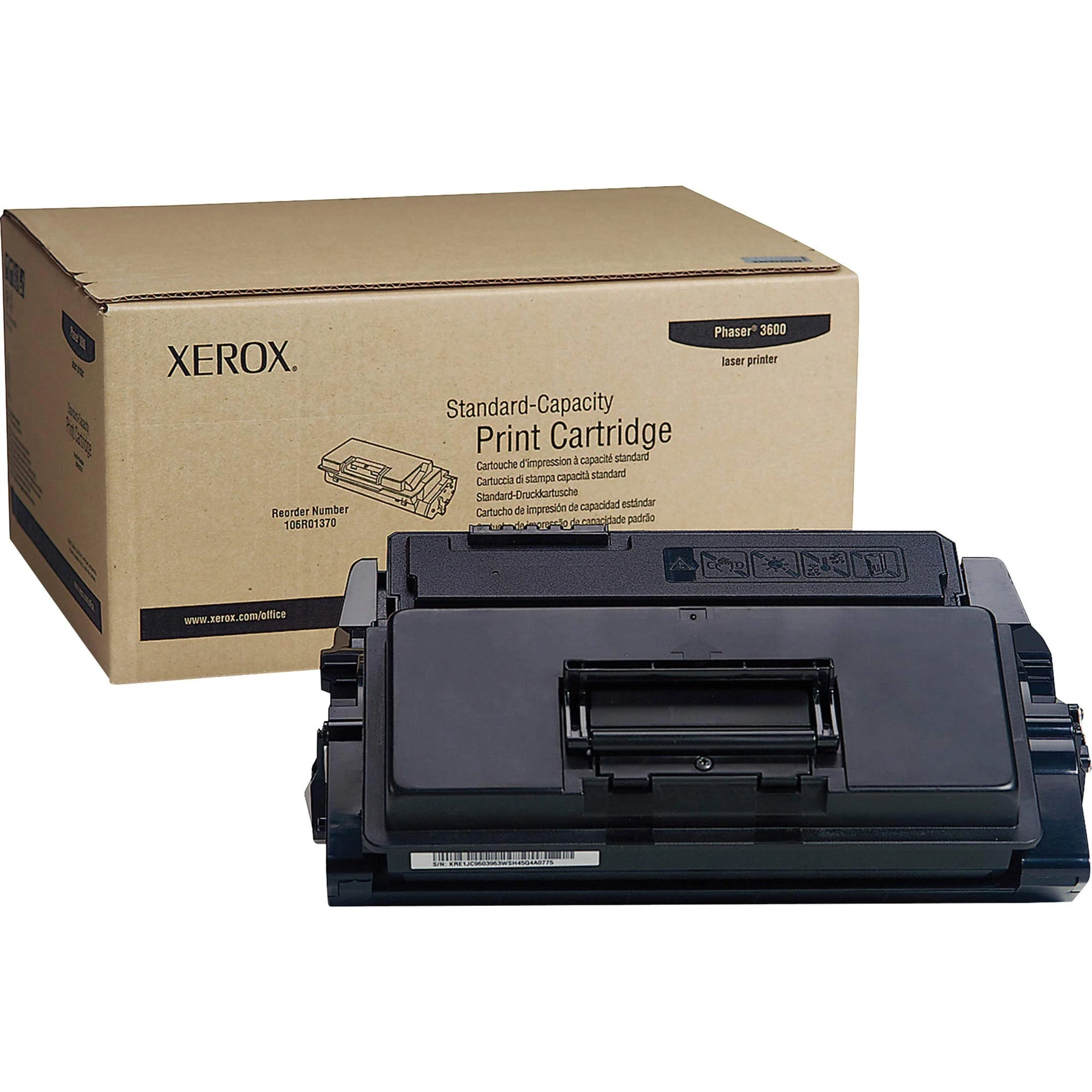 Xerox Genuine Phaser 3600 Black High Capacity Toner Cartridge (14,000 pages) - 106R01371