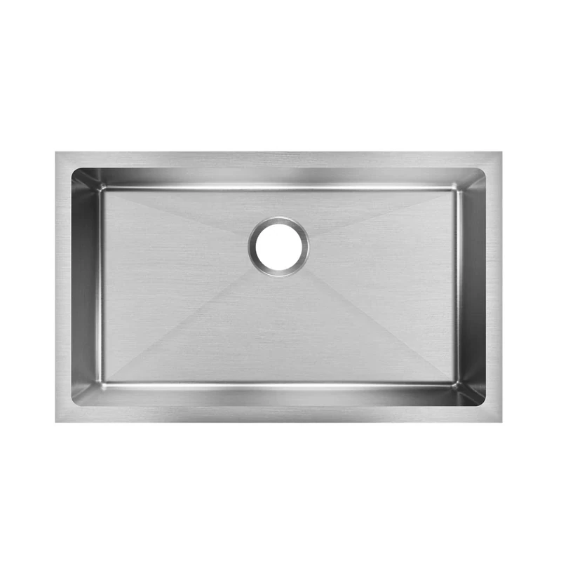 Elkay Efru2816 Avado Stainless Steel 30-1/2'' Undermount Single Basin Kitchen Sink with 8" Dept, Stainless Steel