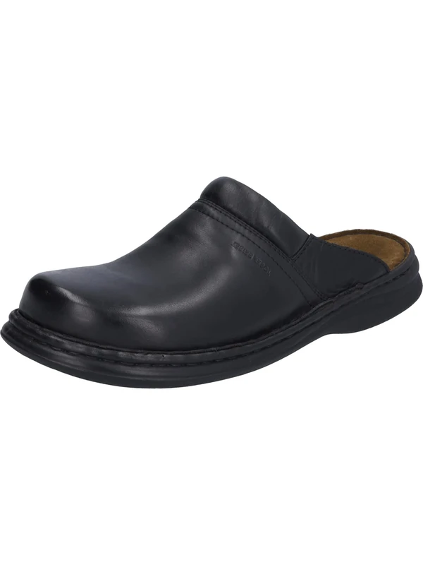 Josef Seibel Max Men Clogs, Genuine Leather Men's Shoes, Black 10 UK(45 EU)