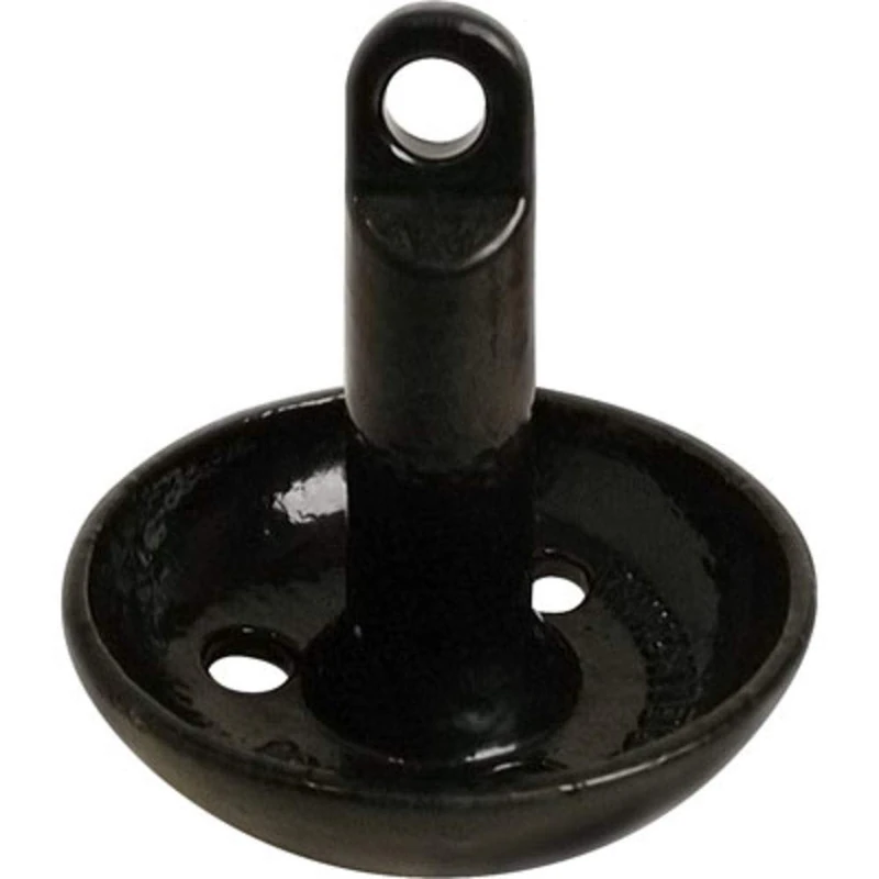SeaSense Mushroom Boat Anchor - Ideal for Skiffs, Canoes, Kayaks & More, Great for Sandy, Muddy or Weedy Bottoms - Cast Iron w/Black Vinyl Coating, 10 lbs, For Boats Up to 15’