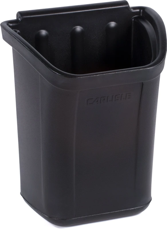 Carlisle CC11TH03 Trash Bin for Bussing Cart, 7 gal Capacity, 22" Height, 18" Width, 12.25" Length, Polyethylene (PE), Black - Image 1
