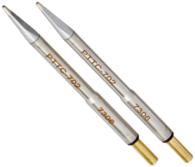 Metcal PTTC-702 PTTC Series Tweezer Cartridge for Most Standard Applications, Blade, 412 Degree C Maximum Tip Temperature, 1mm Tip Thickness, 1.3mm Tip Size, 16.5mm Tip Length
