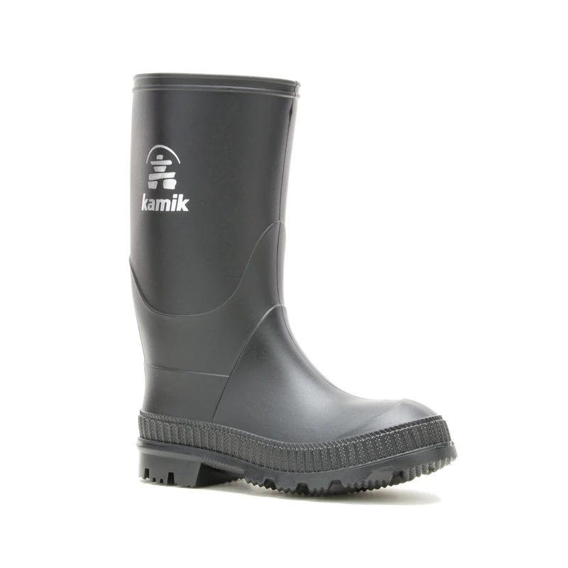 Kamik Unisex Kids’ Stomp Wellington Boots, Black (Black-Noir), 7.5 UK (25 EU)(8 US) - Image 1