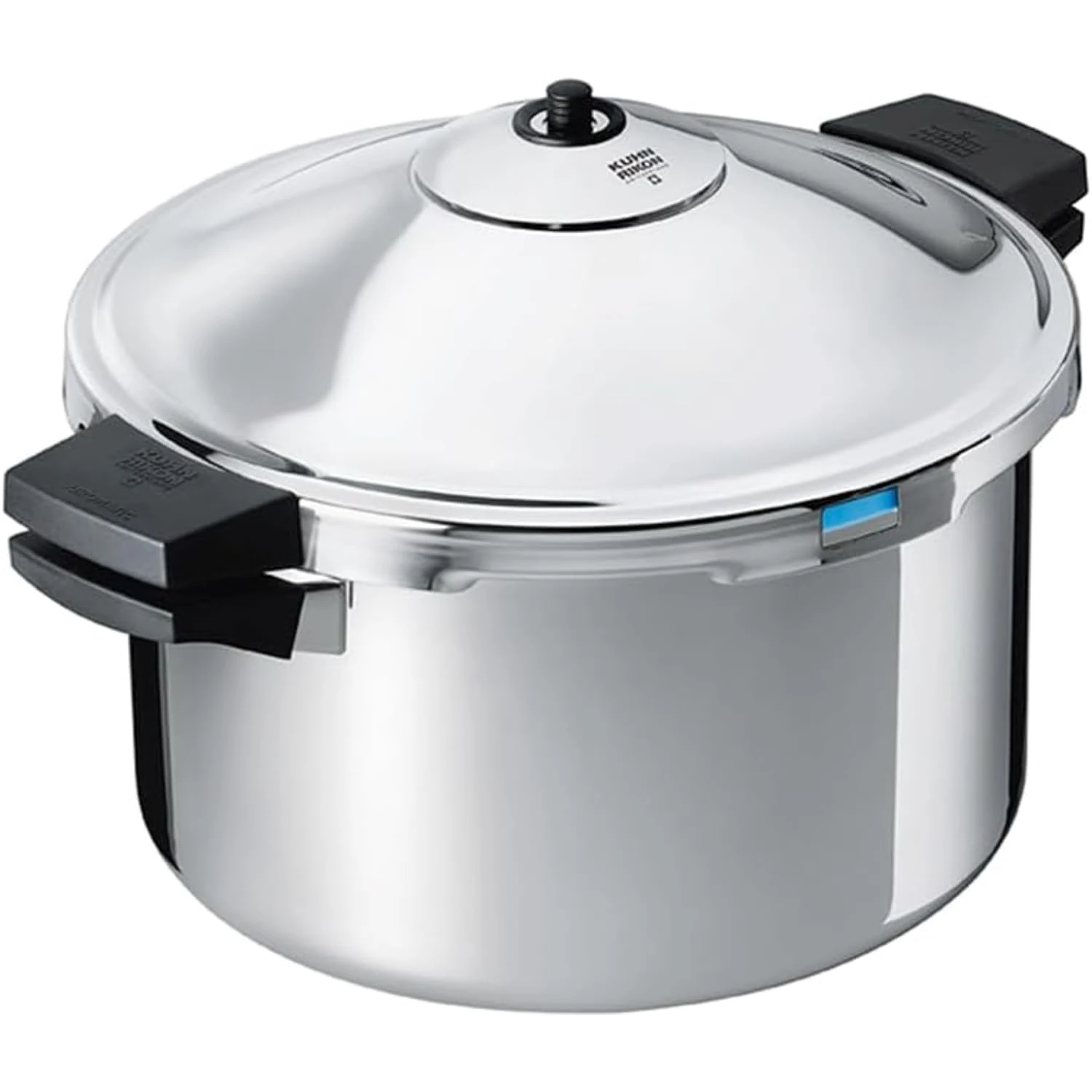 Kuhn Rikon Pressure Cooker Duromatic Hotel 8L/28cm Food Steamer with Side Grips. Multi Cooker Hotpot, Auto Lock Lid. Stainless Steel Pot. Instant Cook Pot – 10 Year Kuhn Rikon Cookware Guarantee