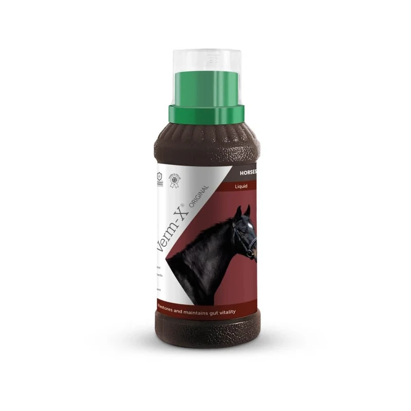 Verm-X 100% Natural Liquid for Horses and Ponies. Supports  Intestinal Hygiene. Vet Approved. UFAS Assured. Contains  Prebiotic for Gut Biome Quality