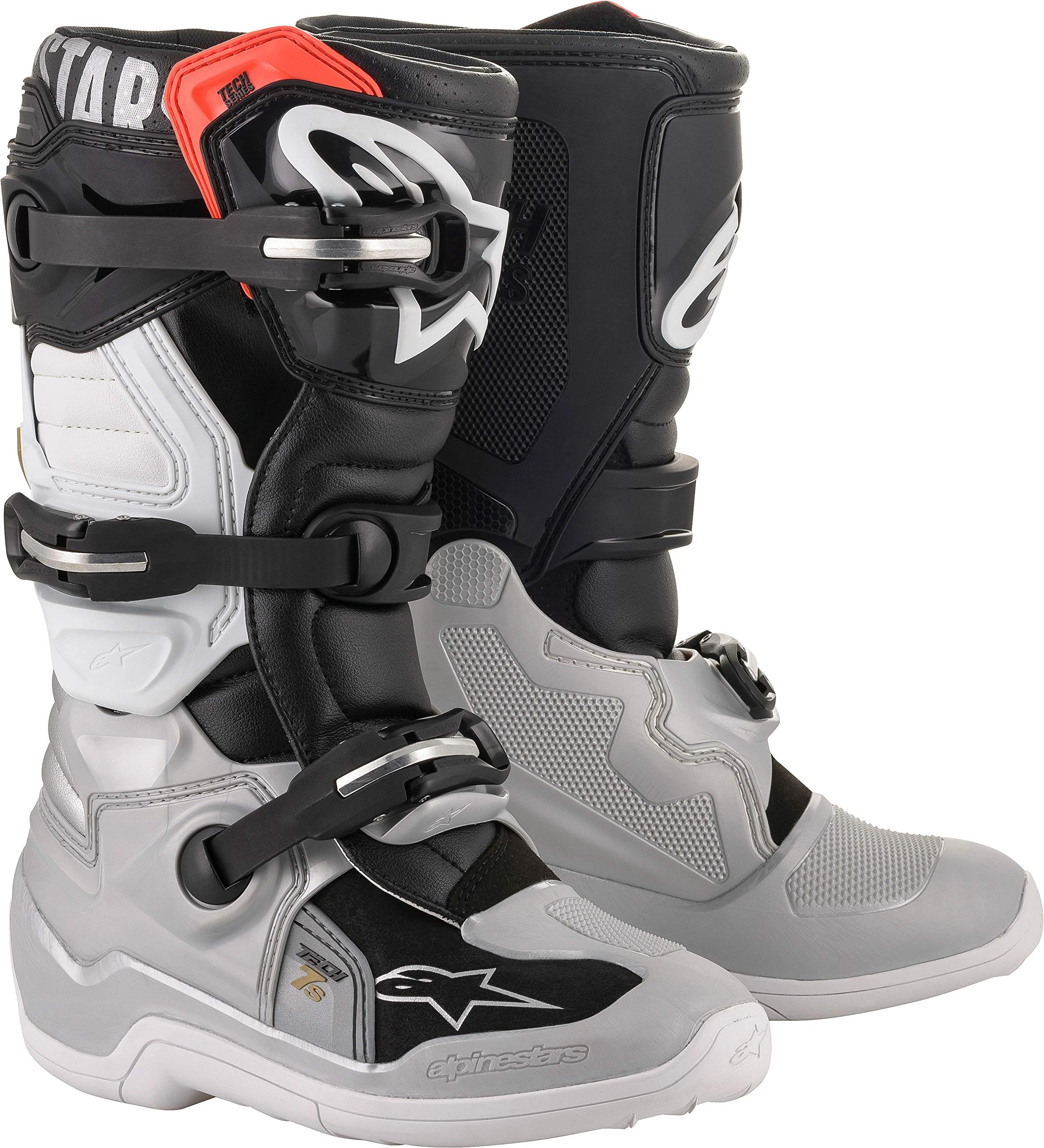 Alpinestars Tech 6S Youth Boots White/Blue/Red (White, 4)