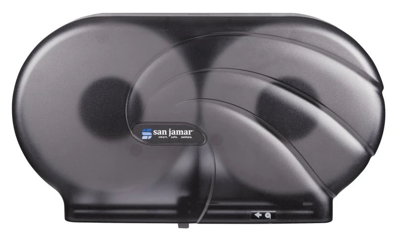 Oceans Twin 9" JBT Toilet Tissue Dispenser, 19 x 5 1/4 x 12, Black Pearl - Image 1