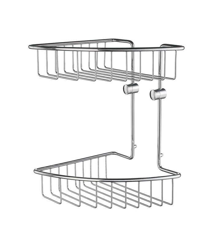 Smedbo "Home" Chromed Corner Soap Basket, Polished Chrome