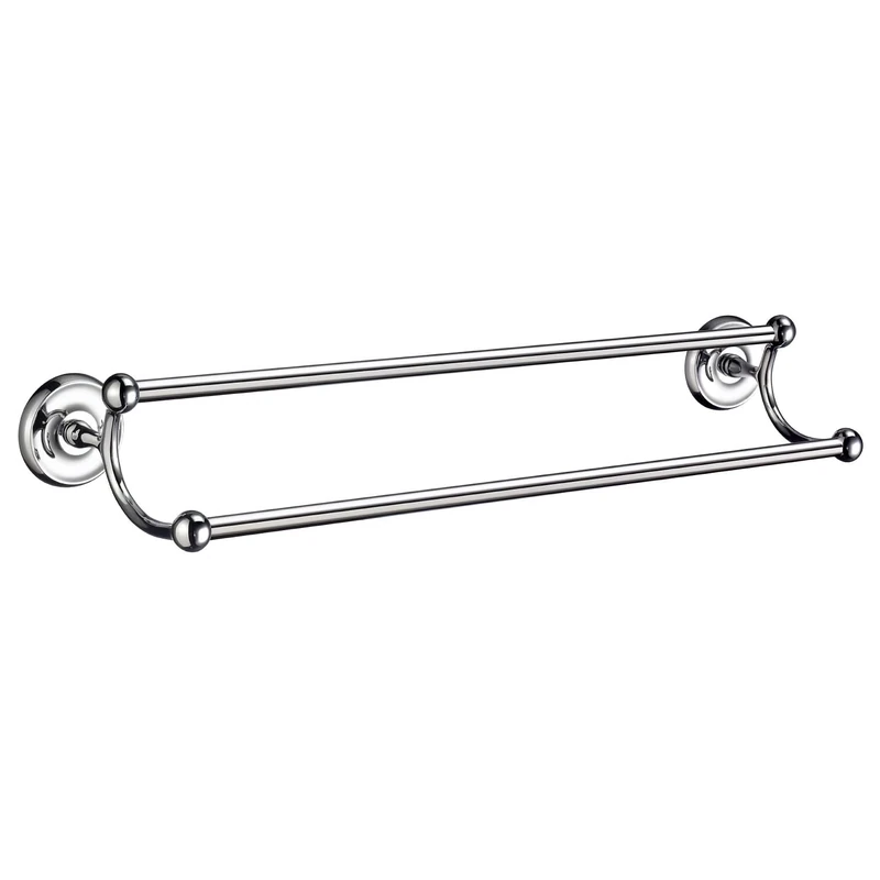 Smedbo "Villa" Double Towel Rail, Polished Chrome, 635 mm