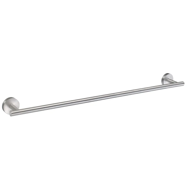 Smedbo Home Single Towel Rail, Brass, Silver, 64.8 x 5 x 5 cm