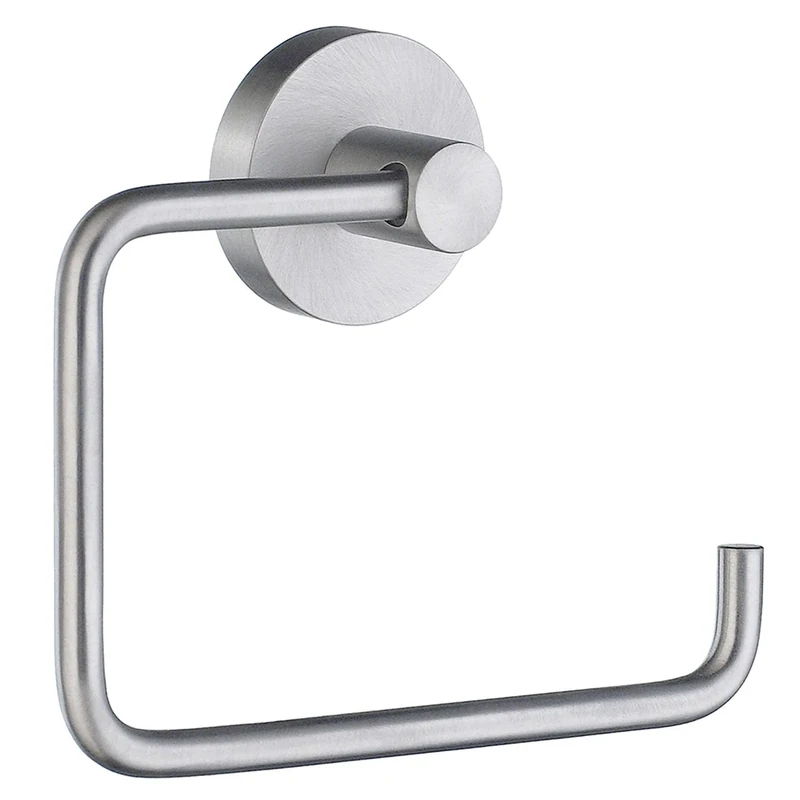 Smedbo Home Toilet Roll Holder without Lid, Brass, Silver, 14 x 9 x 5 cm