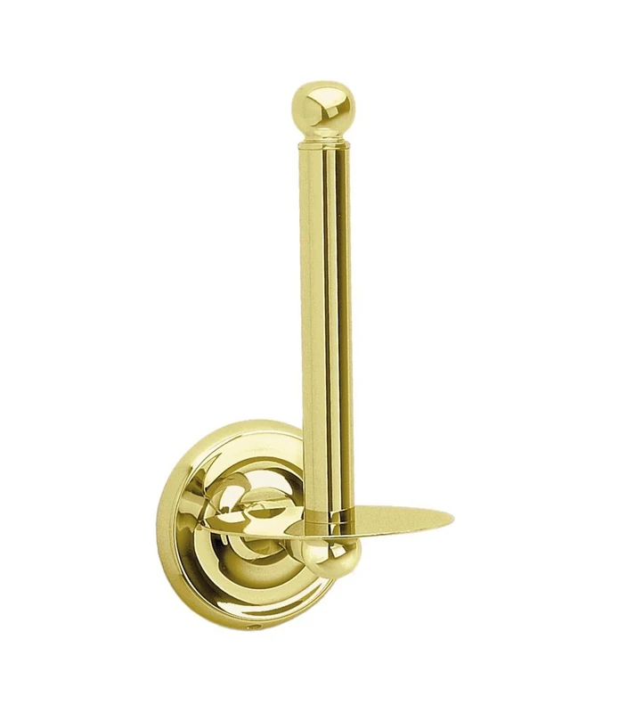 Smedbo Brass Polished "Villa" Spare Toilet Roll Holder