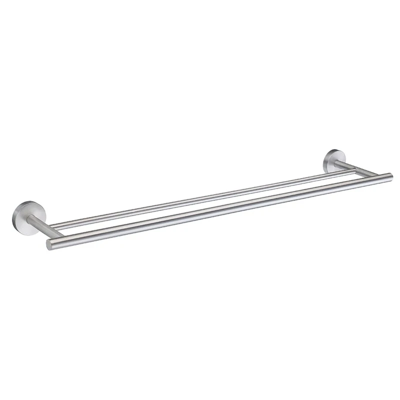 Smedbo "Home Double Towel Rail, Silver