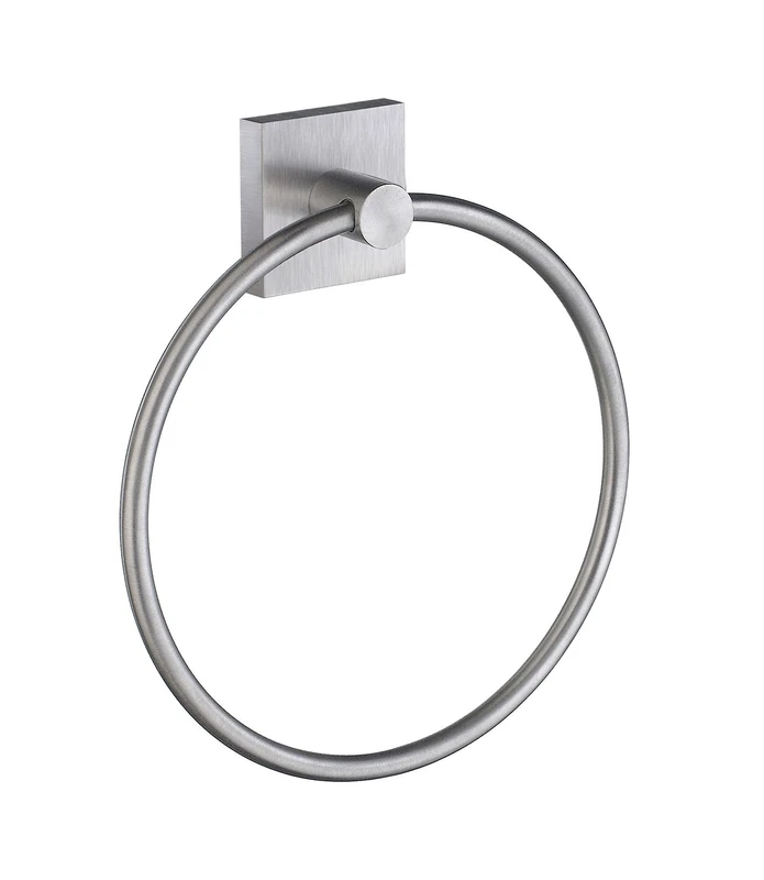 SMEDBO House Towel Ring - Brushed Chrome Brass - 17 cm