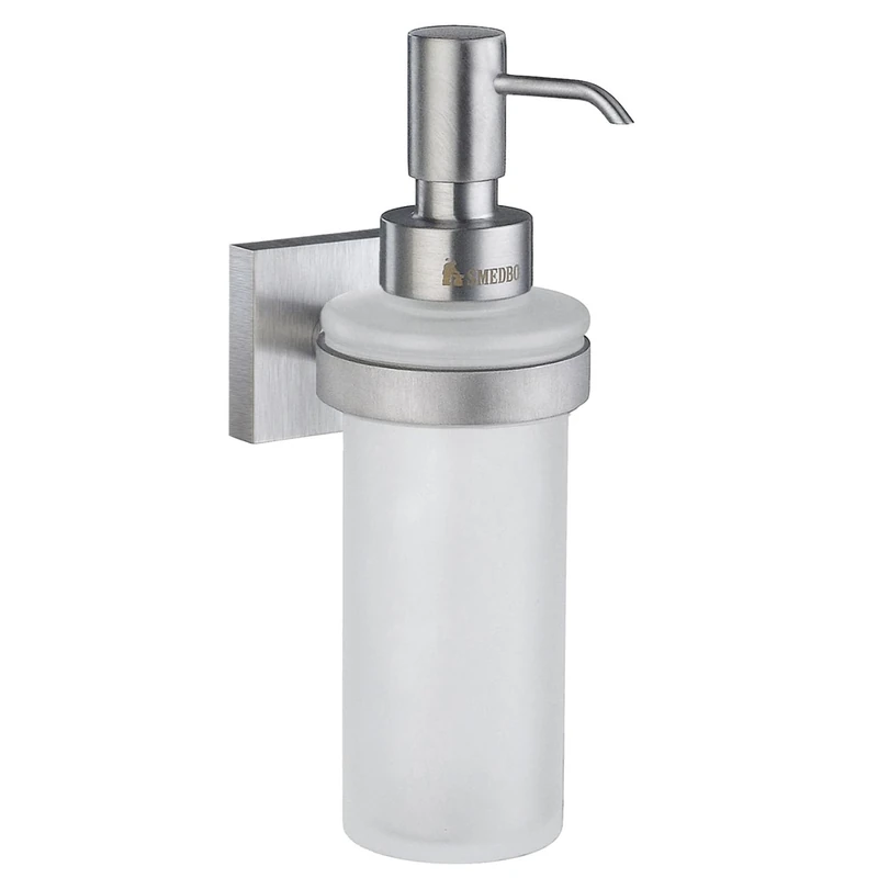 Smedbo Soap Dispenser, Solid Brass Core/Copper, Chrome, 6.2 x 9.5 x 23.5 cm