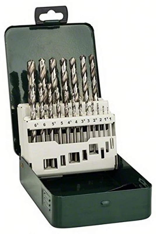 Bosch Accessories 19 Piece Set in Metal Box Metal Drill Bits - Hss-G