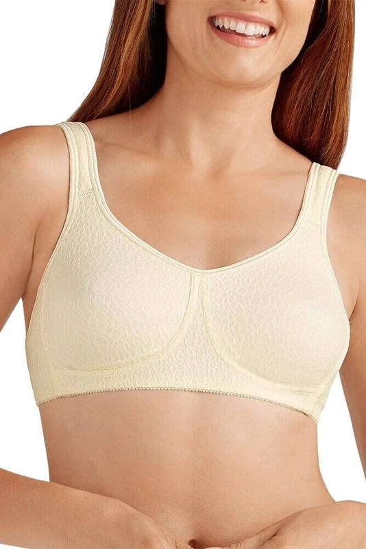 Amoena Women's Mona Wire Free Pocketed Mastectomy Soft Bra - Off-White - 38B - Image 1