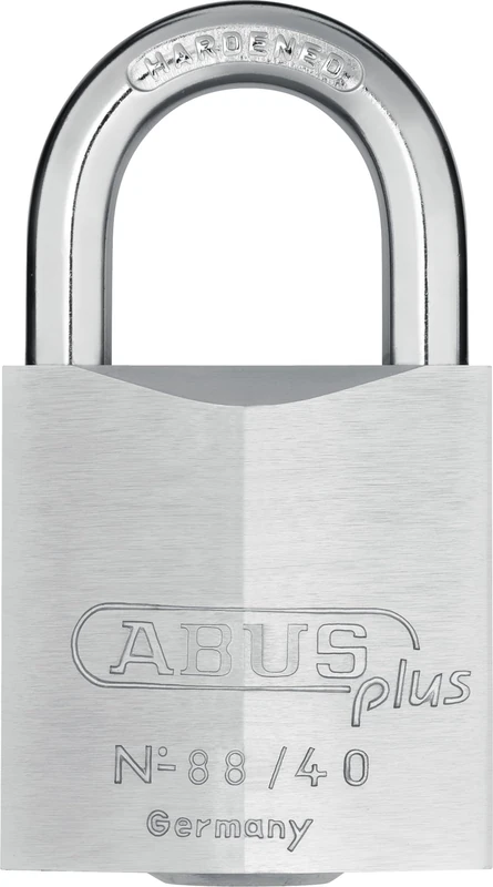 ABUS Padlock 88/40 - Brass, Hardened Steel Shackle, Nano Protect, 2 Keys