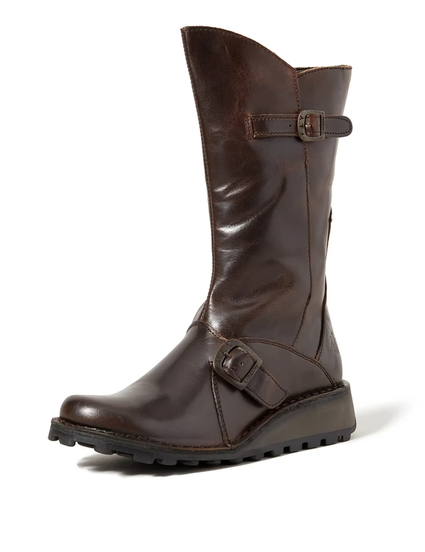 Fly London Women's Mes Buckle Boots, Dk Brown, 9 UK - Image 1