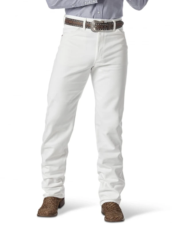 Wrangler Men's Original Fit Jean Jeans, White, 32W / 36L