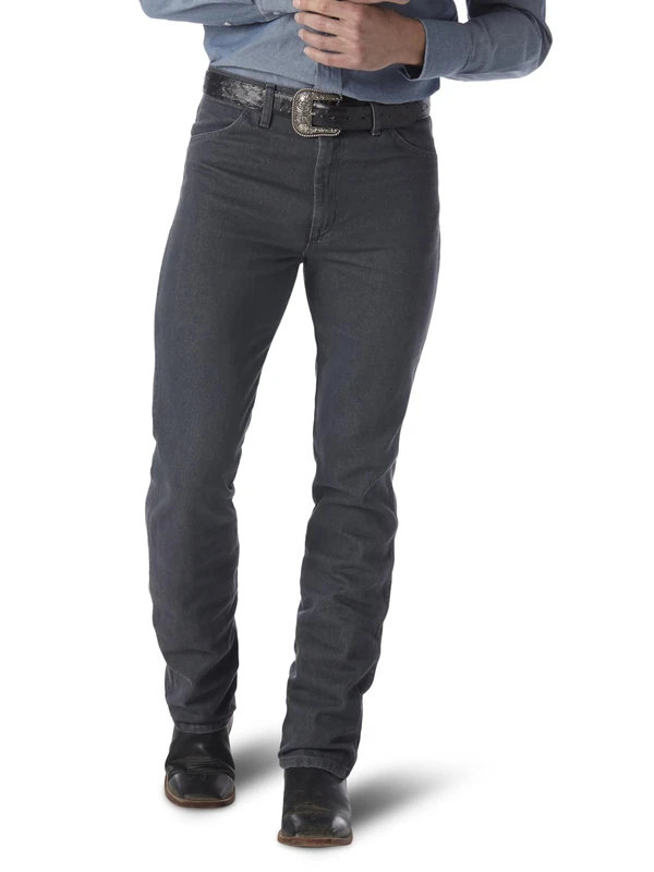 Wrangler Men's Cowboy Cut Slim Fit Jean Jeans, Charcoal Grey, 30W / 30L