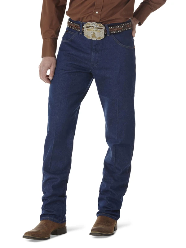 Wrangler Men's cowboy jeans, Prewashed Indigo, 35W 34L UK