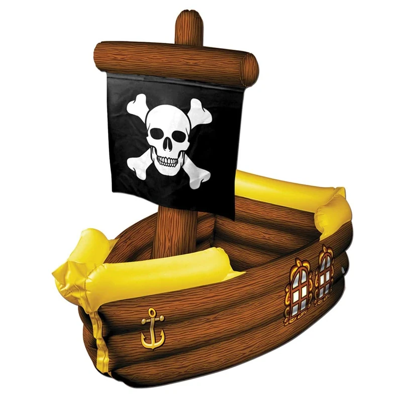 Beistle A Creation Inflatable Pirate Ship Cooler Multicolour One Size - Image 1