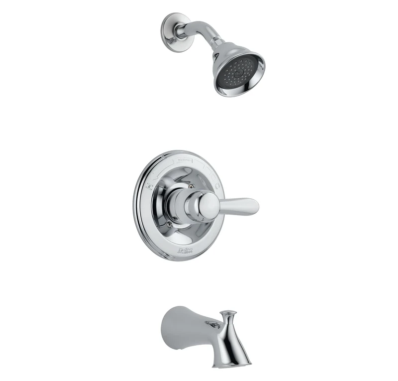 Delta Lahara 14 Series Single-Function Tub and Shower Trim Kit with 5-Spray Touch Clean Shower Head, Chrome T14438 (Valve Not Included)