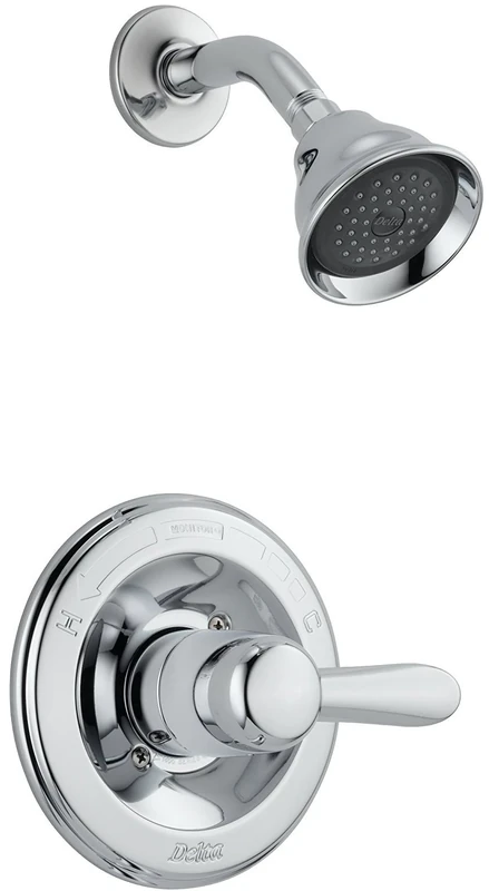 Delta Lahara 14 Series Single-Function Shower Trim Kit with 5-Spray Touch Clean Shower Head, Chrome T14238 (Valve Not Included)