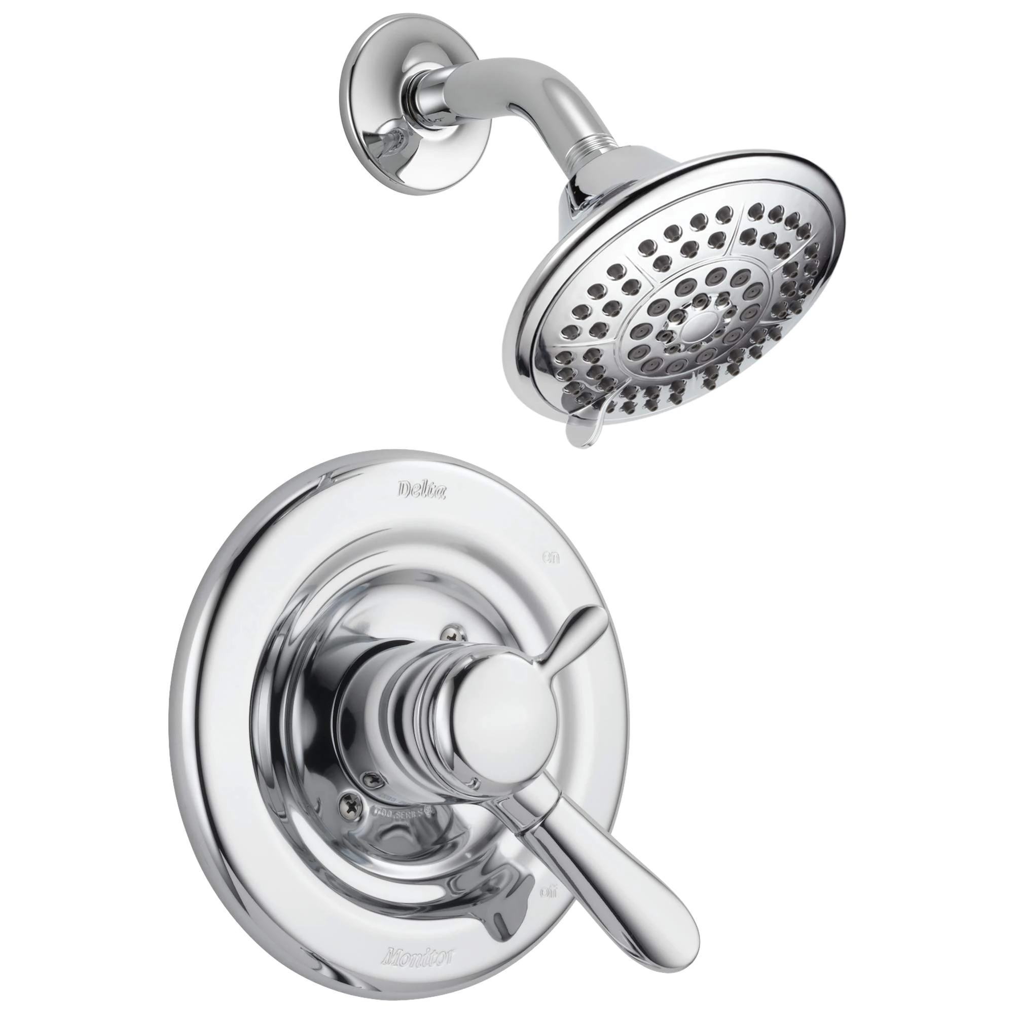 Delta Lahara 17 Series Dual-Function Shower Trim Kit with 5-Spray Touch Clean Shower Head, Chrome T17238 (Valve Not Included)