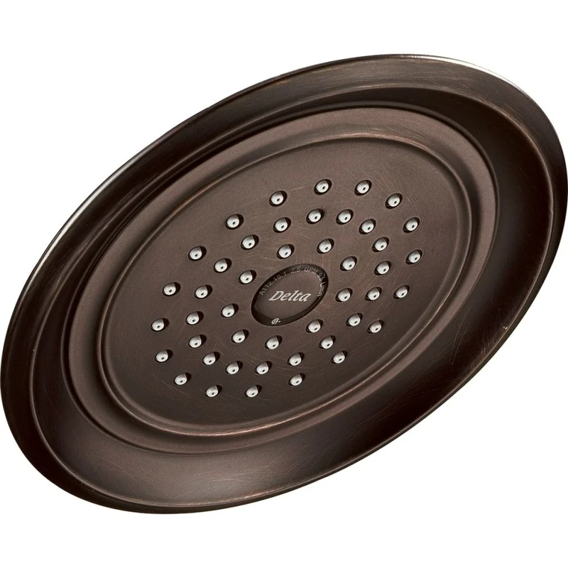 Delta Faucet Single-Spray Touch-Clean Rain Shower Head, Venetian Bronze RP48686RB