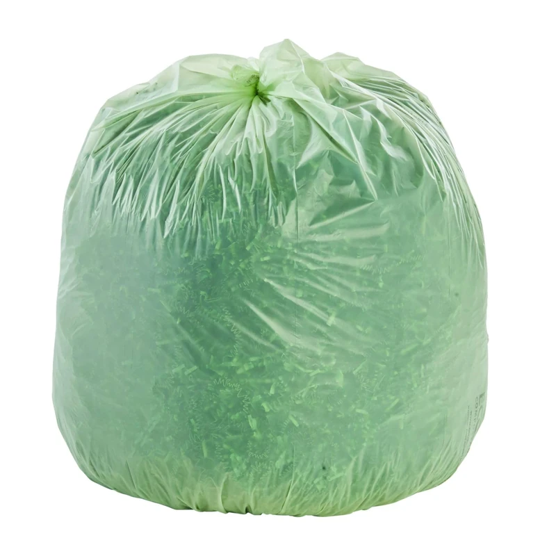 STOUT by Envision E3039E11 EcoSafe-6400 Compostable Bags, 30" x 39", 30 gal capacity, 1.10 mil thickness, Green (Pack of 48) - Image 1