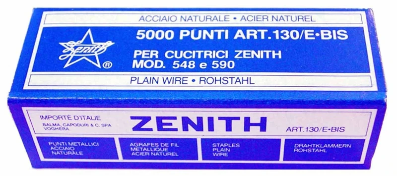 Zenith 41149 130E Staple Assorted Metallic, gray