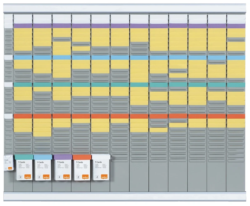 Nobo T-Card Planning Kits Annual Ki - planning boards (White)