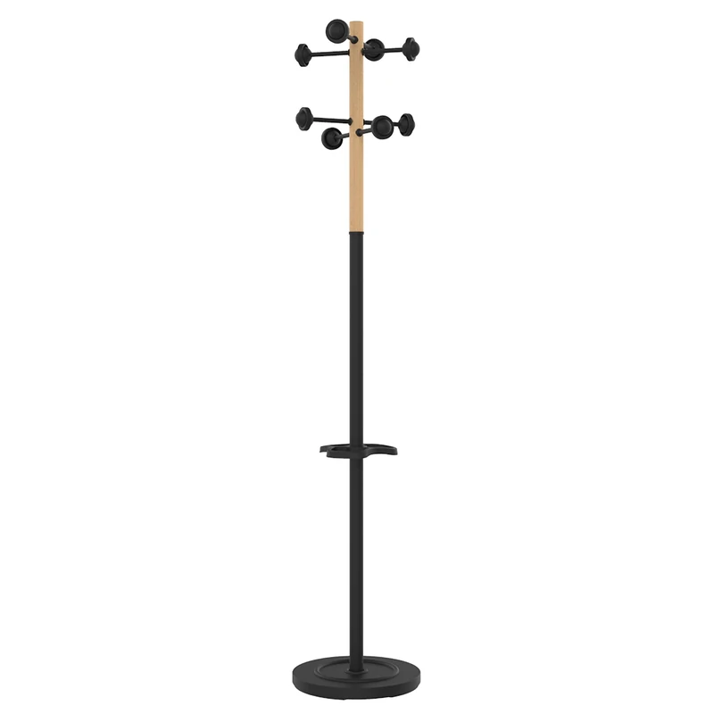 Unilux Coat Rack Home Model Wood Black/Beech