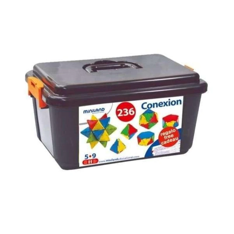 Miniland Connection Shape Set in Container (236-Piece) 32131