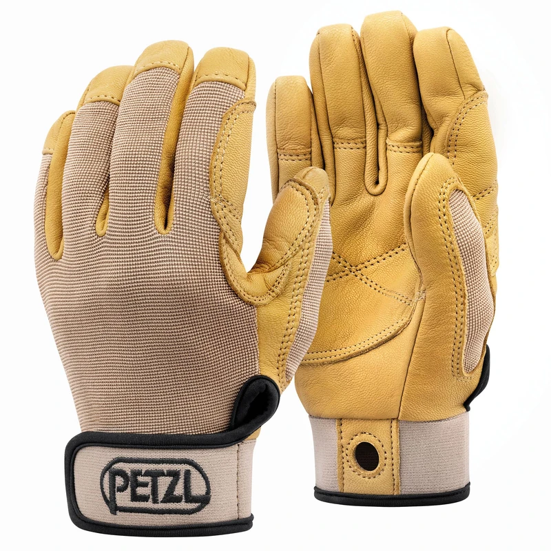 PETZL - Lightweight belay/rappel gloves CORDEX - Unisex, Tan , XS