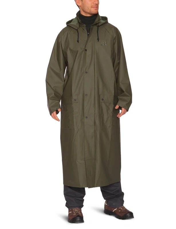Baleno Men's Helsinki Rain Coat - Green, Small - Image 1